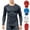 Black, variant on Dovford Men's Long Sleeve T-Shirt Baselayer Cool Dry Compression Top 2025