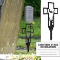 thumbnail image 3 of unbranded Estaca De Cruz Para Cementerio De Hierro Decorativa Para Patio Y Jardín Exterior, 3 of 6