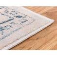 thumbnail image 4 of Unique Loom Fremont Paris Rug Beige/Navy Blue 2' 2" x 3' Floral Farmhouse Perfect For Living Room Bed Room Dining Room Office, 4 of 6