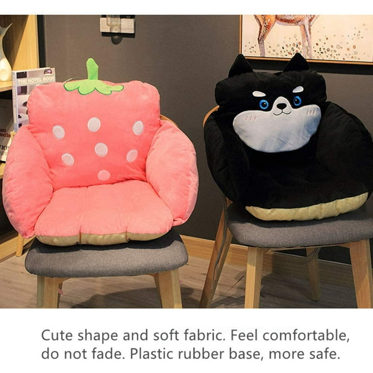  Cute Fruit Gaming Chair Cushion with Backrest Non