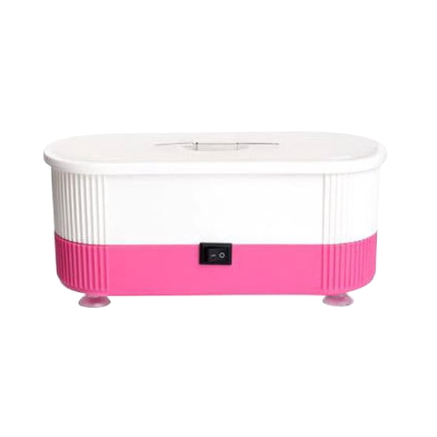 Qarigey Caja de desinfección, esterilizador, broca para uñas, gafas, joyería, limpiador sónico, herramienta de manicura portátil, caja de limpieza, Cuidado de uñas rosa Qarigey CE0375-01B