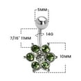 thumbnail image 2 of BodyJewelryOnline Belly Button Ring Navel Piercing surgical steel 14G Navel Rings Belly Piercing, 2 of 5