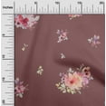thumbnail image 2 of oneOone Polyester Lycra Dark Rose Brown Fabric Florals Sewing Fabric By The Yard Printed Diy Clothing Sewing Supplies 56 Inch Wide, 2 of 6