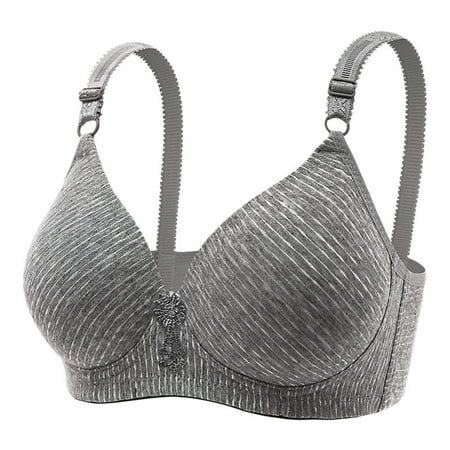 

Dqueduo Wirefree Bras for Women Plus Size Adjustable Shoulder Straps Lace Bra Wirefreee Extra-Elastic Bra Active Yoga Sports Bras 36B/C-46B/C Summer Savings Clearance