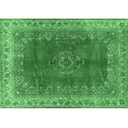 thumbnail image 1 of Ahgly Company Indoor Rectangle Medallion Emerald Green Traditional Area Rugs, 2' x 3', 1 of 4