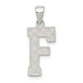 thumbnail image 3 of 925 Sterling Silver Initial F Charm Pendant, 3 of 5