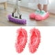 thumbnail image 3 of Zapatillas de trapeador Zulema Reutilizable polvo mopa limpiador 2 uds rosa, 3 of 7