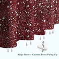 thumbnail image 6 of Red Christmas Snow Pattern Shower Curtain 72"x84" ,Bathroom Decorative Shower Curtains Set with 12 Hooks,Modern Waterproof Washable Shower Curtain, 6 of 6