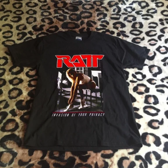 Reprint Rare vintage RATT INVASION TOUR 1985 T-Shirt