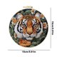 thumbnail image 4 of Kits Bordado Punto Cruzado Tigre Con Hilo Color Tela Aro, 4 of 9