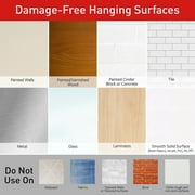 Poster Strips Removable, Holds Up to 1 lb, 5/8 x 1 3/4, White, 256/Pack