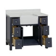 thumbnail image 6 of Yorkshire 42" Farmhouse Bathroom Vanity with Marine Gray Cabinet and Engineered Marble Top, 6 of 6
