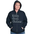 thumbnail image 3 of Make Good Choices Motivational Gym Zip Up Hoodie Men's Women's Brisco Brands X, 3 of 6