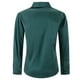 thumbnail image 4 of Ceisia Men's Solid Satin Long Sleeve Dress Shirt with Chest Pocket for Business & Casual Wear Green L Gifts, 4 of 6
