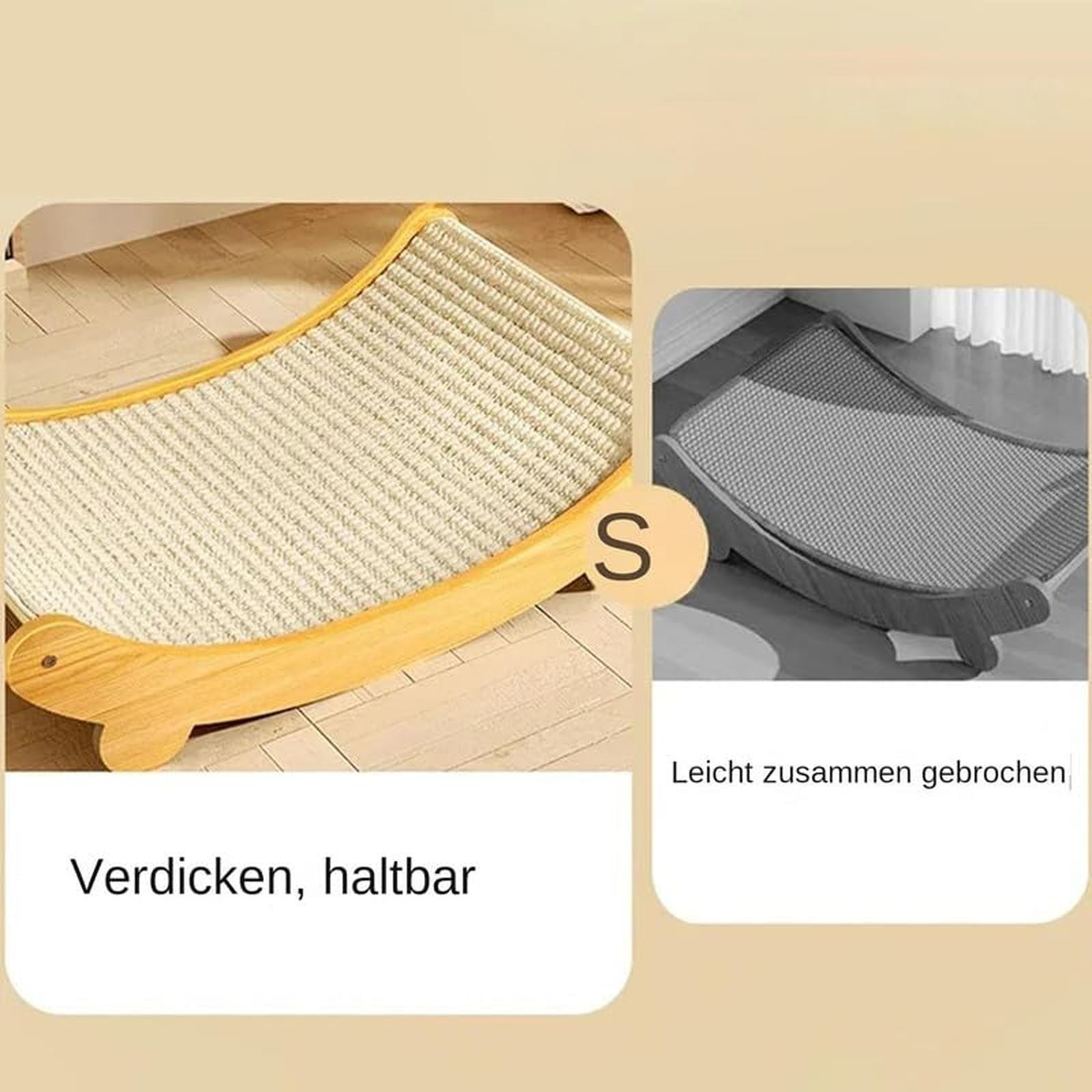 Sisal Cat Scratcher Pad for Furniture – Cushy Scratcher for Cats Pet Supplies