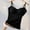 Black, variant on Warm Thermal Tank Top for Women Spaghetti Straps Camisole Fleece Lined Camisole Underwear Vest Beige XXXL