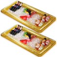 thumbnail image 1 of 2 Pieces Inflatable Buffett Cooler Inflatable Food Cooler Buffet Inflatable Serving Bar Tray with Glittering Confetti for Serving Food Inflatable Cooler with a Drain Plug Pool Buffet Cool, 1 of 6