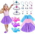 thumbnail image 7 of Princess Dress Up for Girls,Princess Shoes and Purse Crown Jewelry Toys, Heels,Princess Pretend Play Toy Gift for Kids Girls Christmas Gifts 3-7 Year Old, 7 of 7