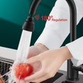thumbnail image 3 of ZHAOCHENG Boquilla para grifo de cocina con 3 modos de pulverización, cabezal rociador para fregadero de cocina de 360 grados, aireador de cocina, adaptador para grifo de ahorro de agua, para fregader, 3 of 5