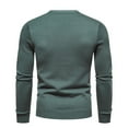thumbnail image 5 of IROINNID Men's Sweater Round Neck Long Sleeve Jumper Mid-Length Solid Color Leisure Pullover Autumn wear Slim Fit Sweater Korean Version Bottoming Shirt Thread, 5 of 5