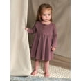 thumbnail image 4 of Modern Moments by Gerber Baby Girl Waffle Long Sleeve Dress & Diaper Cover Outfit Set, 2 Piece, Sizes 0/3-24 Months, 4 of 10