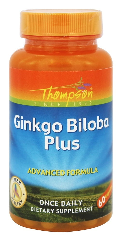 Thompson Ginkgo Biloba Plus Advanced Formula 60 Capsules Walmart