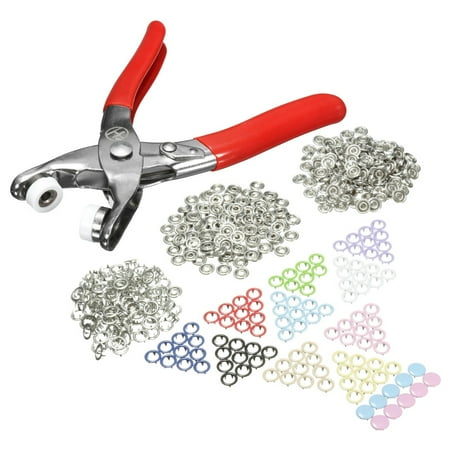 - Snap Fastener Pliers Tool Kit 110 Sets Multicolor Copper Press Studs Snap Fasteners Poppers Sewing Clothing Snaps Button