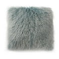 thumbnail image 1 of Moe's Agneau Grand Coussin en Fourrure en Bleu, 1 of 1