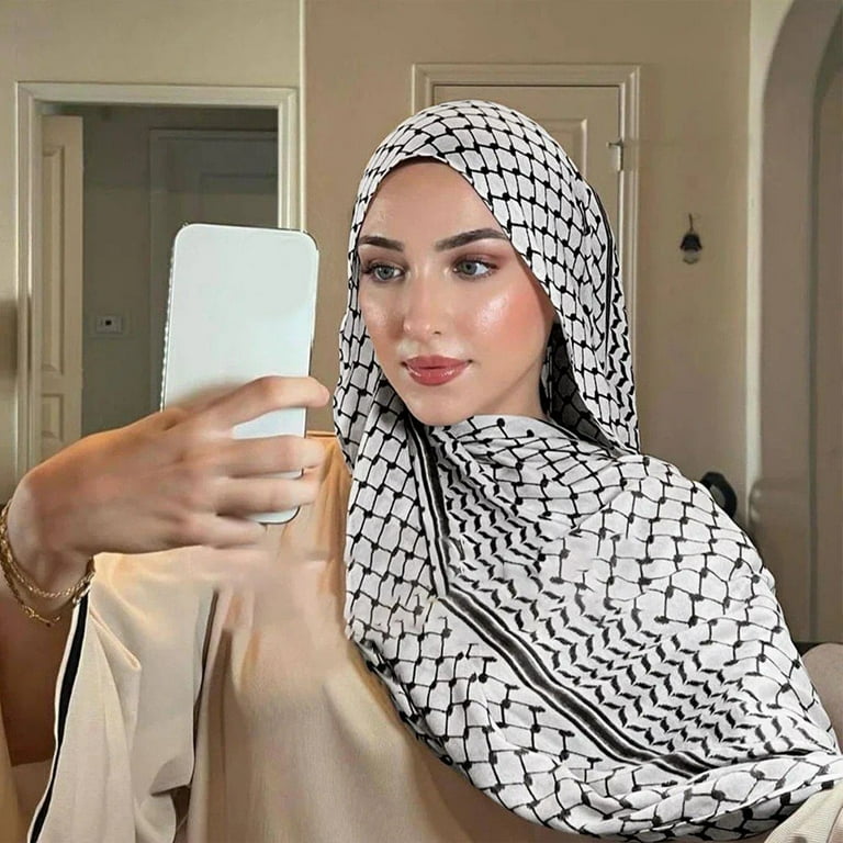Keffiyeh Head Scarf Woman Keffiyeh Face Wrap Cheap Arab Keffiyeh