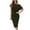 Army Green, variant on Women's evening Gown Basic Bodycon Dress One Shoulder off Tank Top Short Sleeve Pencil Long Dresses Club Party Dresses Slim Fit Dresses