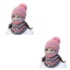 thumbnail image 1 of Guardurnaity Gorros de punto de invierno, gorros para mujer, gorro grueso y cálido, gorro de punto con letras para mujer, gorros, gorros, conjuntos Rosado 2piezas, 1 of 6