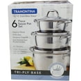 thumbnail image 2 of Tramontina 18/10 Stainless Steel 6 Piece Stackable Cookware Set, 2 of 2