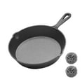 thumbnail image 2 of kcavykas Cast Iron Grill Pan Small Frying Skillet with Handle Uncoated Cooking Pan for Home Kitchen Outdoor Camping BBQ Eggs and Sauteed Food, 2 of 8