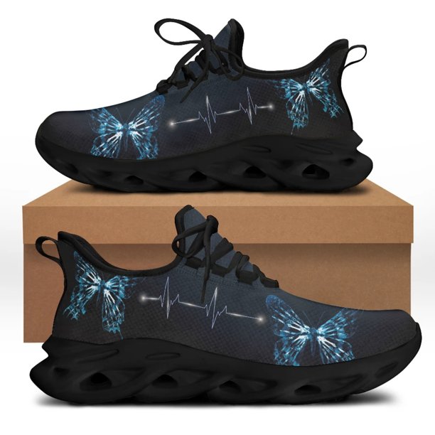 Yikeluo Zapatos casuales para hombre, diseño de tecnólogo radiológico, calzado con cordones, zapatillas transpirables para caminar, zapatos femeninos