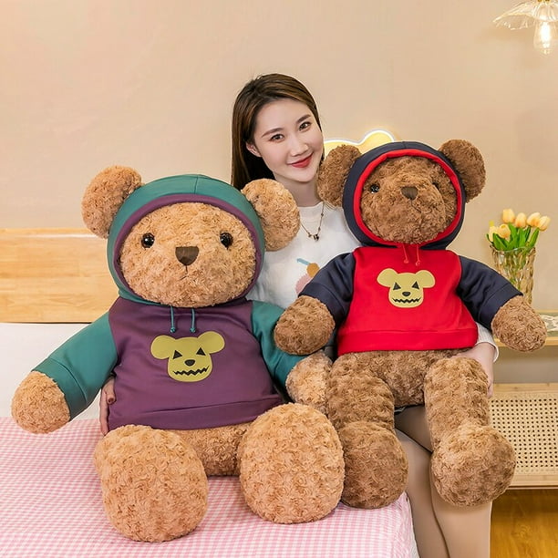Lindo y feroz oso de peluche para ninas durmiendo y abrazando oso de peluche pequeno oso de peluche juguete regalo de cumpleanoszhangyuxiang Bodega Aurrera en linea
