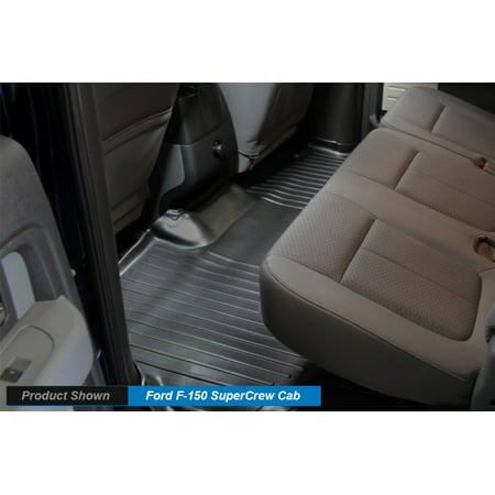 Maxliner 2009-2014 Ford F150 Super Crew Cab Floor Mat Second Row Black