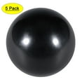 thumbnail image 1 of Unique Bargains 5 Pcs Thermoset Ball Knob M8 Female Thread Machine Handle 40mm Diameter Smooth Rim Black, 1 of 1
