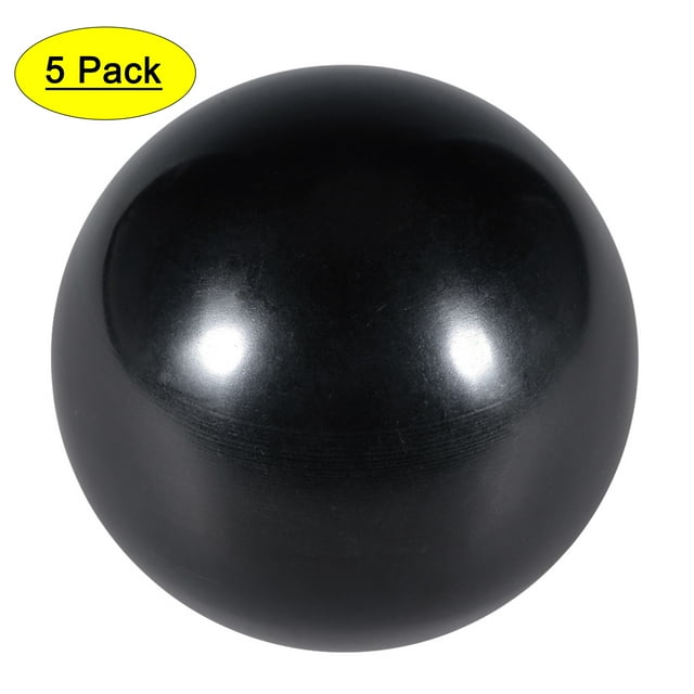 Unique Bargains 5 Pcs Thermoset Ball Knob M8 Female Thread Machine Handle 40mm Diameter Smooth Rim Black