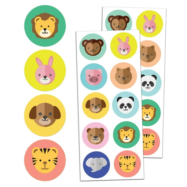 Farm Animal Stickers for Kids, 1.5" 20 Sheets, 200 Stickers