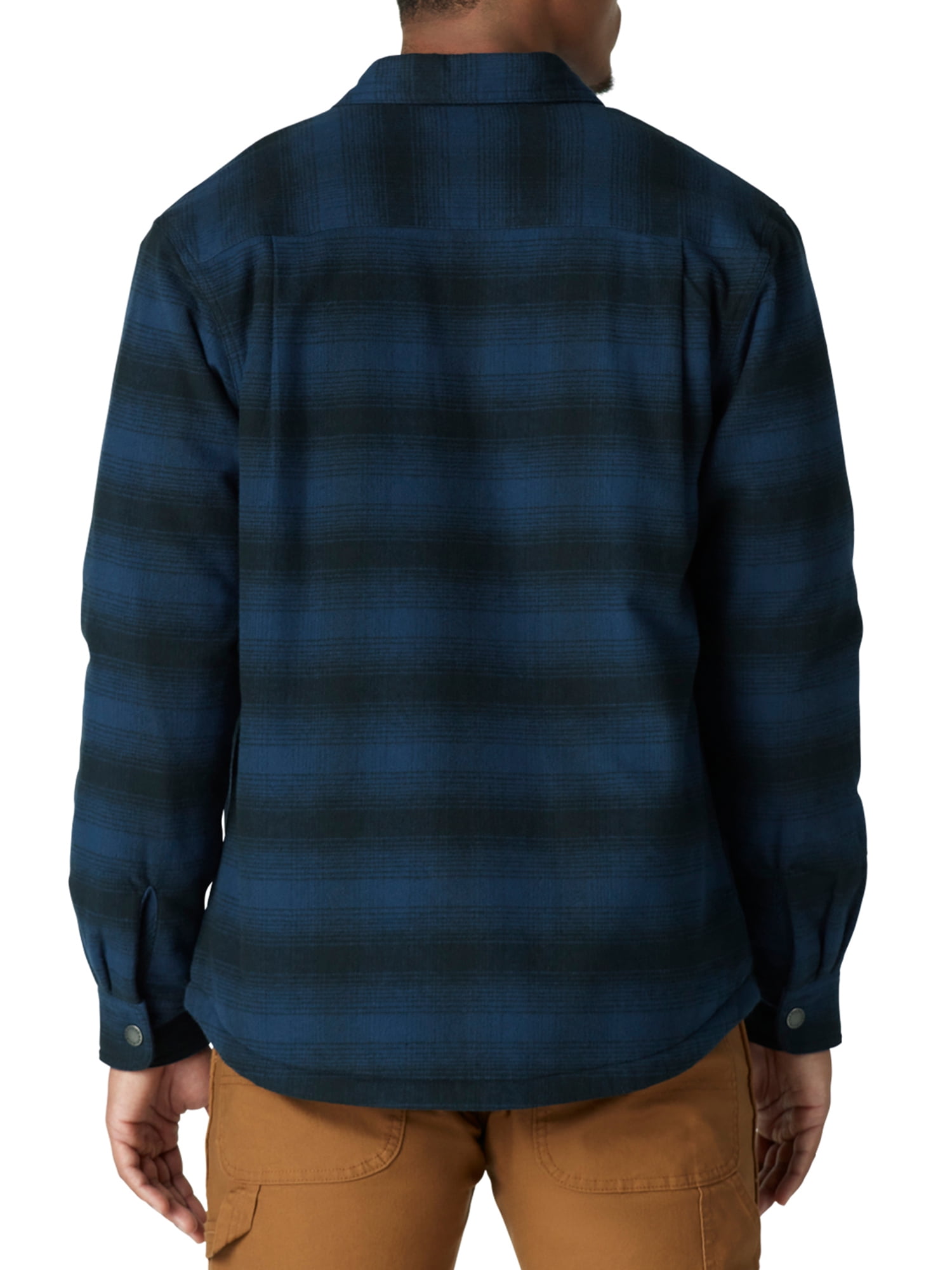 Genuine Dickies Men's HeavyWeight Flannel Shirt with Berber Lining - Walmart.com