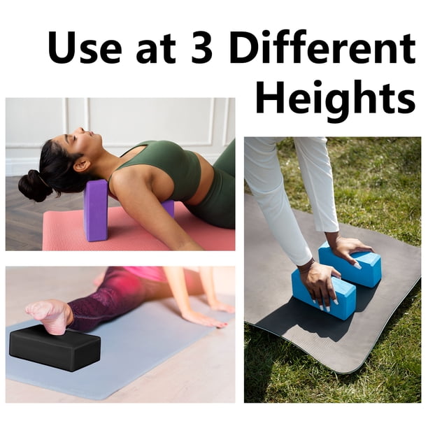 2pc EVA Yoga bloc mousse brique étirement aide gymnastique Pilates pour