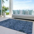 thumbnail image 6 of Addison Rugs Chantille Indoor/Outdoor Transitional Floral Navy Washable Rectangle Rug, 8' x 10', 6 of 6