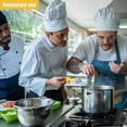 thumbnail image 4 of 5 Pcs White Chef Hat Adult Adjustable Elastic Baker Kitchen Cooking Chef Cap for Adult/Kids, 4 of 5