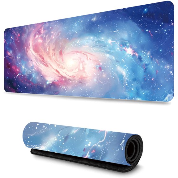WISHTIME Gaming Mouse Pad Brilliant Starry Sky Large Extended Keyboard Mat for Work and Gaming Oversized Mouse Pad(31.5x11.8x0.08Inch)