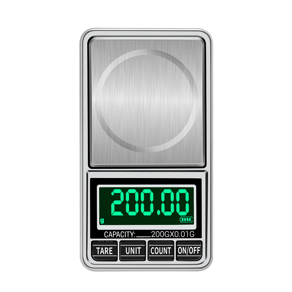 Portable Mini Digital Scale Jewelry Pocket Balance Weight Gram LCD 200gx0.01g UP 