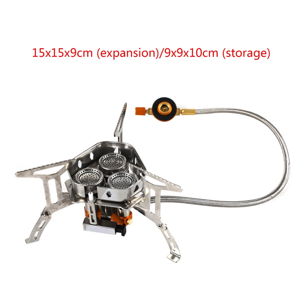 JZROCKER Camping Gas Stove Portable Backpacking Stove Outdoor Strong Fire Stove Cooker