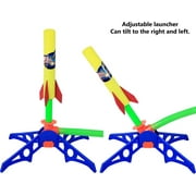 Rocket Launcher Toy for Kids Ages 3+ Girl Boy - Includes 6 Rockets 100 Feet Jump Rocket Launcher Toys - Air Rocket Great For Outdoor Play - Kiddie Play