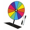 thumbnail image 4 of segolike Ensemble de Plateau Tournant de Prix de Table Plateau Tournant de Prix avec Stylo Effaçable Tirage Chanceux Roue de Roulette pour Activités Promotionnelles de Fête au Pub Base Carrée Couleur Foncée, 4 of 9
