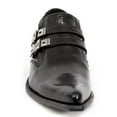 thumbnail image 4 of NEW ROCK M-2246-S14 NEWMAN SHOES Black Leather Buckle Steel Heel 45, 4 of 6
