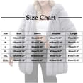 thumbnail image 3 of Women Faux Fur Coat Fluffy Long Sleeve Lapel Jacket with Hood Winter Warm Parka Elegant Overcoat Outerwear, 3 of 6